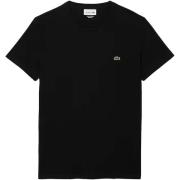 T-shirt Lacoste Cotton Pima Crew Neck T-Shirt Black