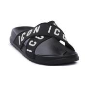 Slippers Icon NERO