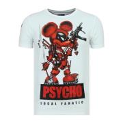 T-shirt Korte Mouw Local Fanatic Psycho Mouse Leuke W