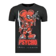 T-shirt Korte Mouw Local Fanatic Psycho Mouse Bedrukte Z