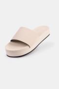 Indosole Platform Slide Dames Ecru