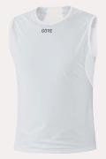 Gore Wear M GWS Base Layer Sleeveless Shirt Lichtgrijs/Wit