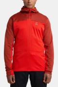 Haglöfs Roc Flash Mid Hood Fleece Donkerrood