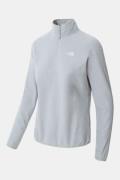 The North Face W 100 Glacier 1/4 Zip Lichtgrijs/Wit