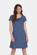 Tranquillo Jersey Jurk Dames Middenblauw/Assorti / Gemengd