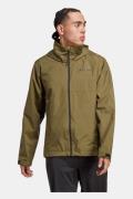 adidas Terrex Multi Rain.RDY Primegreen Regenjas Donkerkaki/Middenkaki