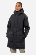 Jack Wolfskin Fierce Wind Dames Parka Zwart