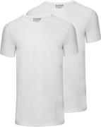 Slater T-shirt Basic Fit 2-Pack Wit heren
