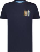 A Fish Named Fred T-Shirt Wave Blauw heren