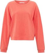 Yaya Sweatshirt with slub effect Oranje dames