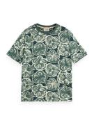 Scotch & Soda T-shirt Big All Over Print Groen heren