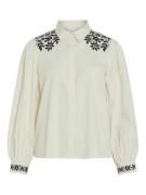 Vila Shirt Vicaria Beige dames