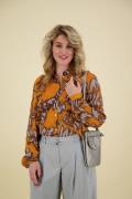 Summum Blouse Spicy Print Geel dames