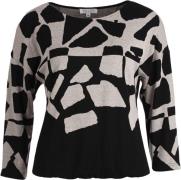 Enjoy Jaquard Top Zwart dames