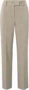 Yaya Woven straight fit pantalon Bruin dames