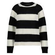 In Shape Pullover Marta Stripe Zwart dames