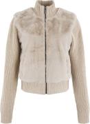 Anna Blue Vest Beige dames