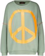 Miss Goodlife roundneck peace  Groen dames