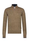 State Of Art Pullover Sportzip Pl Beige heren