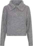 MSCH Copenhagen Pullover Gytta Zip  Grijs dames