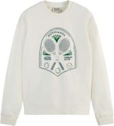 Scotch & Soda Sweater Embroidered Artwork Wit heren