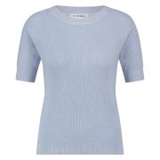 In Shape Pullover Olive Rib Blauw dames