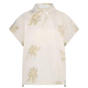Nukus Top Daniek Embroidery Bruin dames