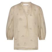 Nukus Blouse Lena  Bruin dames