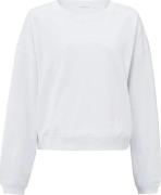 Yaya Sweatshirt with slub effect Wit dames