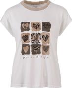Enjoy T-shirt Print Wit dames
