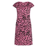 In Shape Jurk Fien Leopard Roze dames