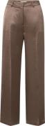 Yaya Satin wide leg trousers Bruin dames