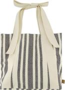 Zusss Tas Met Strik Gestreept Blauw dames
