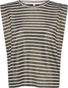 Summum Top Stripe Zwart dames