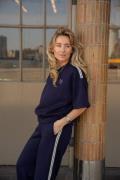 Nukus Lotte Pullover Scuba Tape (TT) Blauw dames