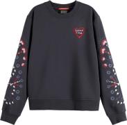 Scotch & Soda Sweater Embroidered Grijs dames