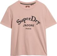Superdry T-shirt Brand Market Roze dames