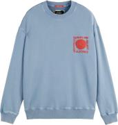 Scotch & Soda Sweater Artwork Indigo heren