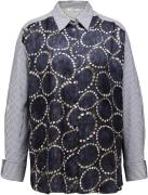 Summum Blouse All Over Print Jeans donker dames