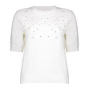 Geisha Pullover Pearls Off White dames