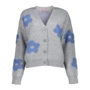 Geisha Vest Flowers Grijs dames