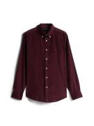 Tommy Hilfiger Overhemd Solid Corduroy Bordeaux Rood heren