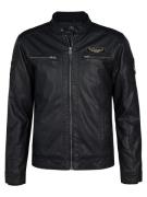 Petrol Jas PU Zwart heren