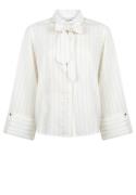 Aaiko Blouse Elda Small Stripe Wit dames