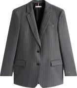 Tommy Hilfiger Blazer Pinstripe Relaxed Fit Grijs dames