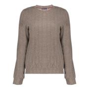 Geisha Top Jacquard Bruin dames