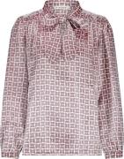 In Shape Blouse Daniella Bordeaux Rood dames