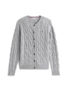Tommy Hilfiger Vest Cable Soft Wol  Grijs dames
