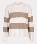 Esqualo Sweater Striped Wit dames