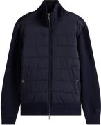 Tommy Hilfiger Gewatteerde Jas DC Mixed Media Navy heren